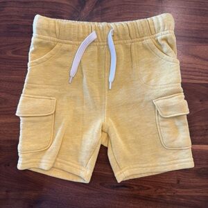 Yellow Kids Cargo Shorts